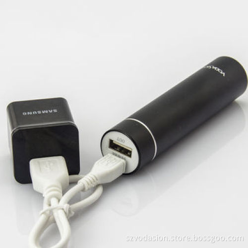 New Lipstick External Style Power Bank, 2600mAh Capacity, Rechargeable with Stainless Steel Design